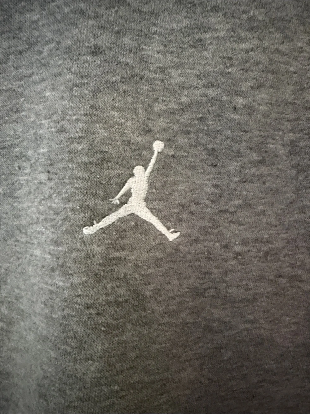 Jordan Men's Crewneck Sweatshirt - Grey with White Jumpman
